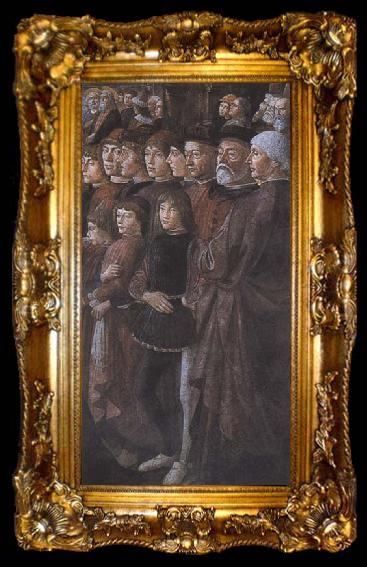 framed  Sandro Botticelli Domenico Ghirlandaio,The Calling of the first Apostles,Peter and Andrew, ta009-2